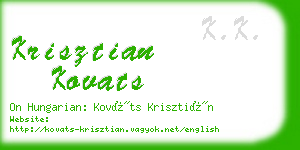 krisztian kovats business card